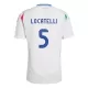 Maillot Italie Manuel Locatelli 5 Homme Extérieur Euro 2024