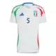 Maillot Italie Manuel Locatelli 5 Homme Extérieur Euro 2024