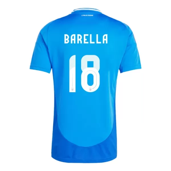 Maillot Italie Nicolo Barella 18 Homme Domicile Euro 2024