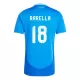 Maillot Italie Nicolo Barella 18 Homme Domicile Euro 2024