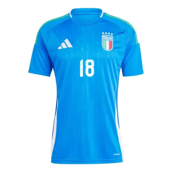 Maillot Italie Nicolo Barella 18 Homme Domicile Euro 2024