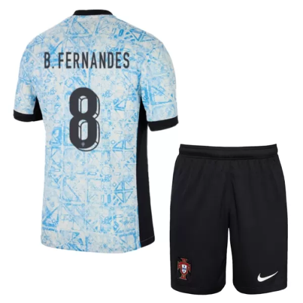 Maillot Portugal Bruno Fernandes 8 Enfant Extérieur Euro 2024