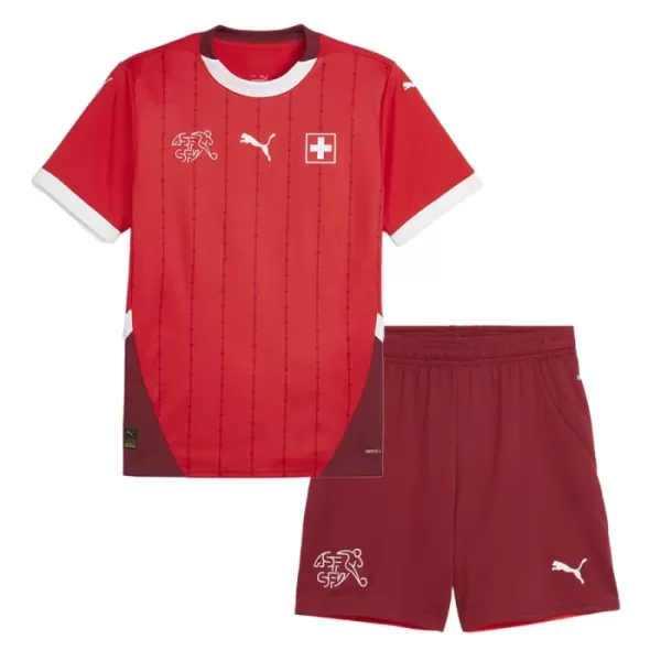 Maillot Suisse Enfant Domicile Euro 2024