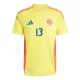 Maillot Colombie Yerry Mina 13 Homme Domicile 2024