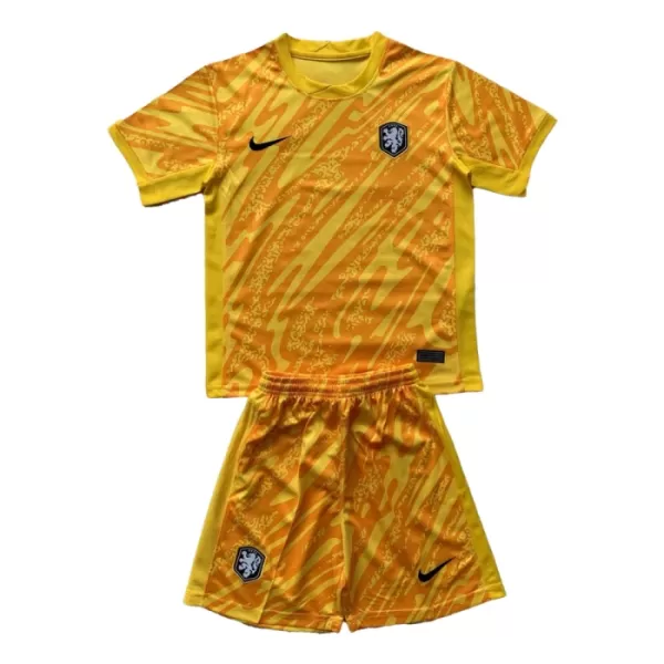 Maillot Gardien Pays-Bas Enfant Euro 2024 Jaune