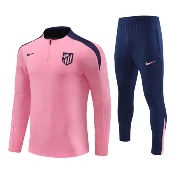 Atlético Madrid Sweat d'Entraînement Enfant 2024-25 Quart-Zip Rose