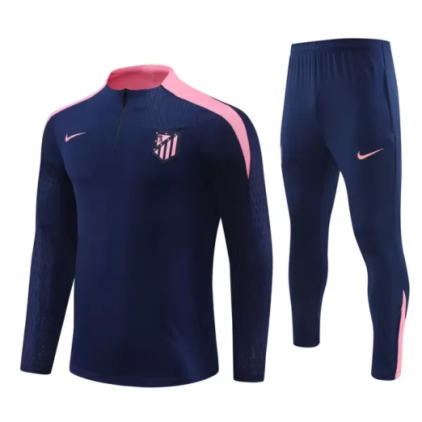 Atlético Madrid Sweat d'Entraînement Homme 2024-25 Quart-Zip Navy