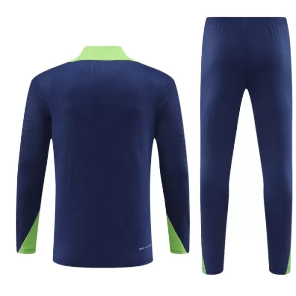 Brésil Sweat d'Entraînement Homme 2024-25 Quart-Zip Navy