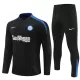 Inter Milan Sweat d'Entraînement Enfant 2024-25 Quart-Zip Noire