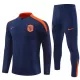 Pays-Bas Sweat d'Entraînement Enfant 2024-25 Quart-Zip Navy