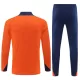 Pays-Bas Sweat d'Entraînement Enfant 2024-25 Quart-Zip Orange