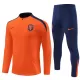 Pays-Bas Sweat d'Entraînement Homme 2024-25 Quart-Zip Orange