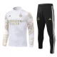 Real Madrid Sweat d'Entraînement Enfant 2024-25 Quart-Zip Blanche