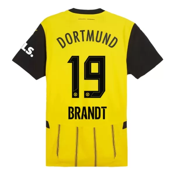 Maillot Borussia Dortmund Brandt 19 Homme Domicile 2024-25