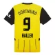 Maillot Borussia Dortmund Haller 9 Homme Domicile 2024-25