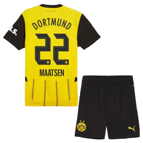 Maillot Borussia Dortmund Maatsen 22 Enfant Domicile 2024-25