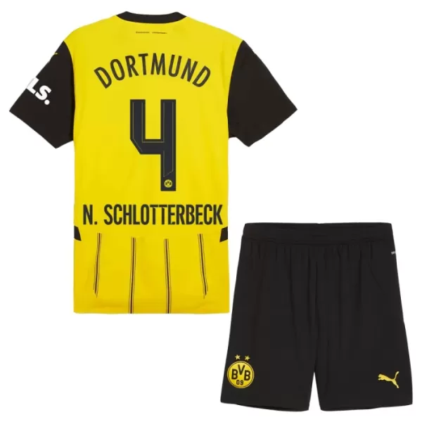 Maillot Borussia Dortmund N. Schlotterbeck 4 Enfant Domicile 2024-25