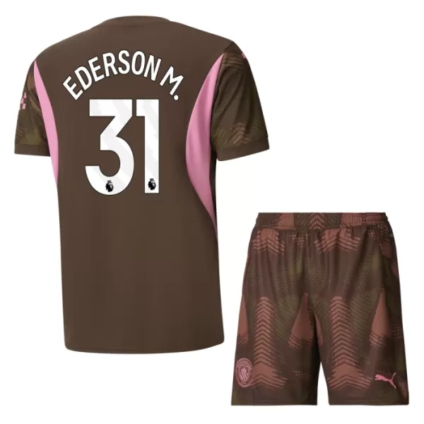 Maillot Gardien Manchester City Ederson 31 Enfant Domicile 2024-25