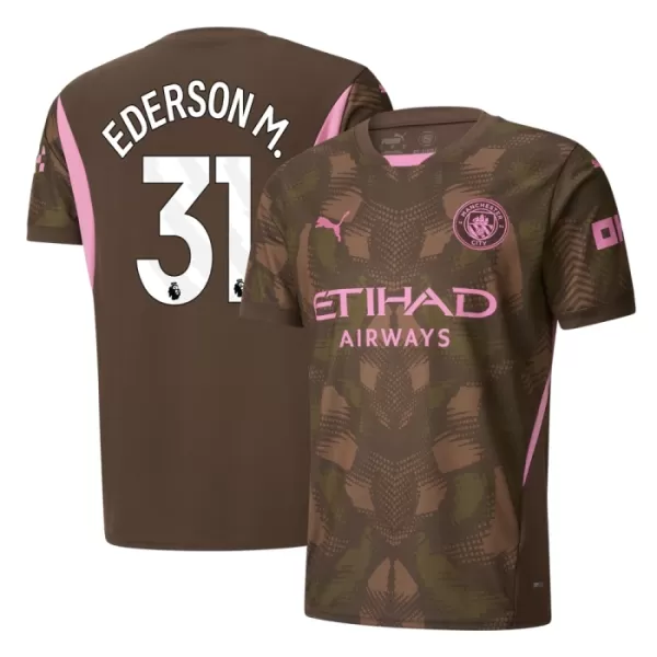 Maillot Gardien Manchester City Ederson 31 Homme Domicile 2024-25