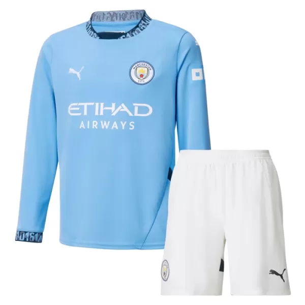 Maillot Manches Longues Manchester City Enfant Domicile 2024-25