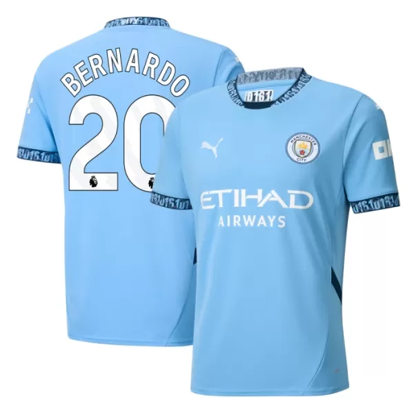 Maillot Manchester City Bernardo 20 Homme Domicile 2024-25