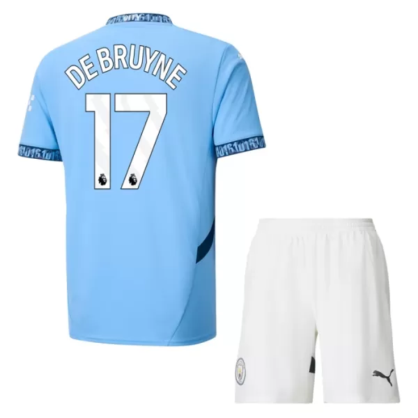 Maillot Manchester City De Bruyne 17 Enfant Domicile 2024-25