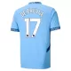 Maillot Manchester City De Bruyne 17 Enfant Domicile 2024-25