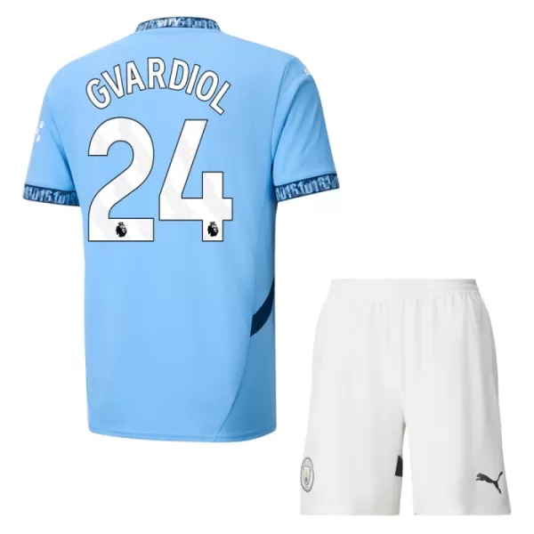 Maillot Manchester City Gvardiol 24 Enfant Domicile 2024-25