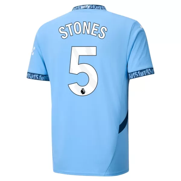 Maillot Manchester City Stones 5 Enfant Domicile 2024-25