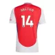 Maillot Arsenal Nketiah 14 Homme Domicile 2024-25