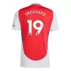 Maillot Arsenal Trossard 19 Homme Domicile 2024-25