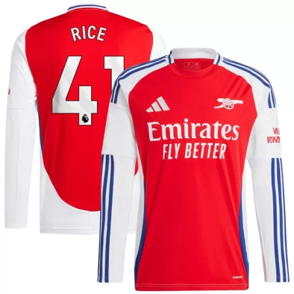 Maillot Manches Longues Arsenal Rice 41 Homme Domicile 2024-25