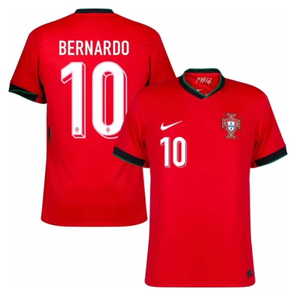 Maillot Portugal Bernardo 10 Homme Domicile Euro 2024