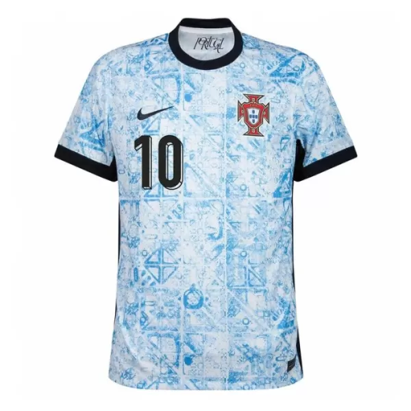 Maillot Portugal Bernardo 10 Homme Extérieur Euro 2024