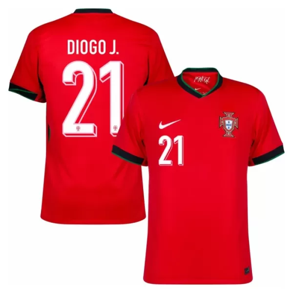 Maillot Portugal Diogo J. 21 Homme Domicile Euro 2024