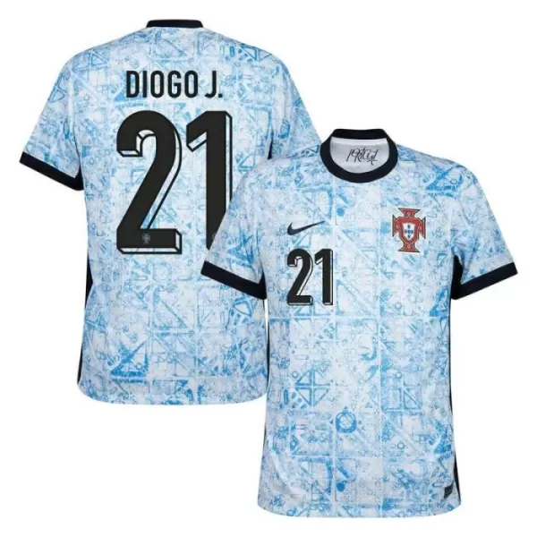 Maillot Portugal Diogo J. 21 Homme Extérieur Euro 2024