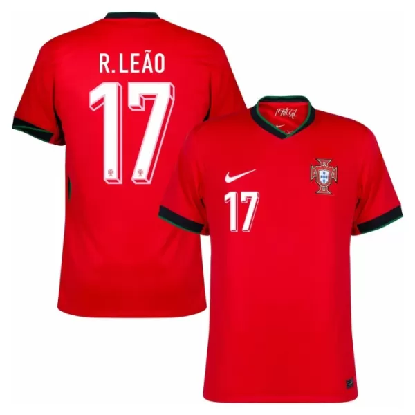 Maillot Portugal R. Leao 17 Homme Domicile Euro 2024