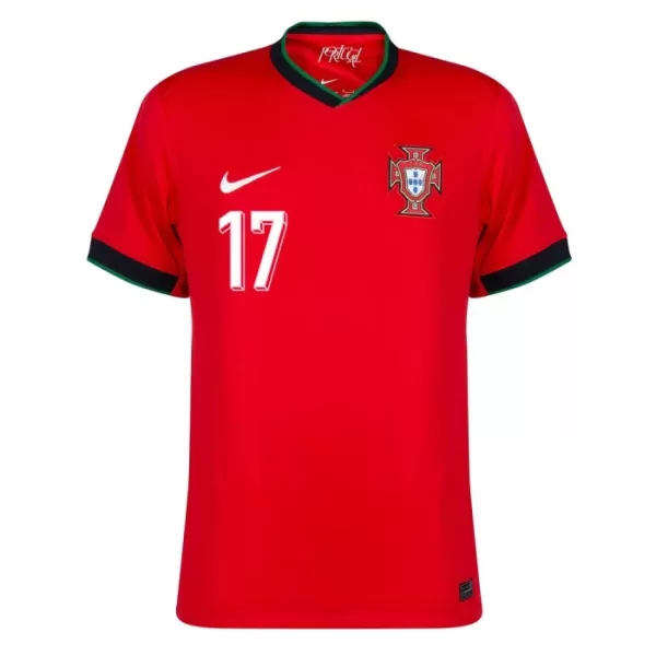 Maillot Portugal R. Leao 17 Homme Domicile Euro 2024