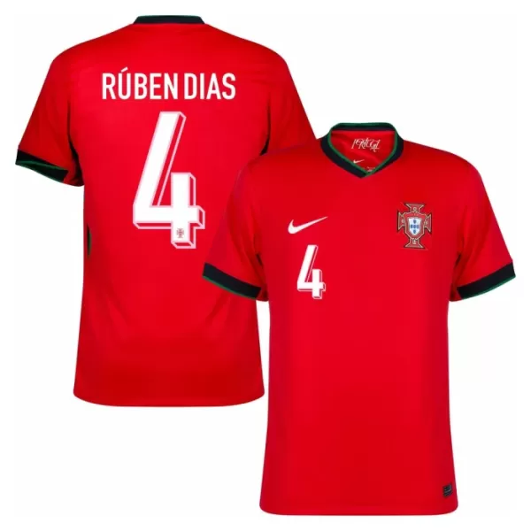 Maillot Portugal Ruben Dias 4 Homme Domicile Euro 2024