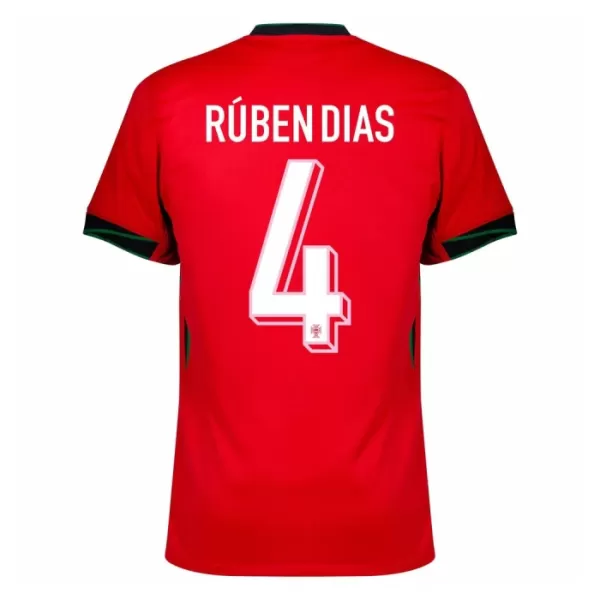 Maillot Portugal Ruben Dias 4 Homme Domicile Euro 2024