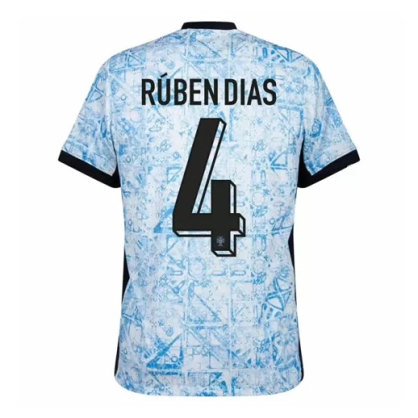 Maillot Portugal Ruben Dias 4 Homme Extérieur Euro 2024