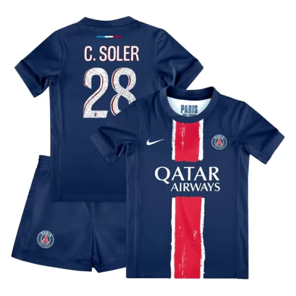 Maillot Paris Saint-Germain Carlos Soler 28 Enfant Domicile 2024-25