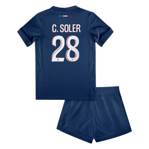 Maillot Paris Saint-Germain Carlos Soler 28 Enfant Domicile 2024-25