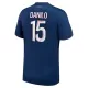 Maillot Paris Saint-Germain Danilo Pereira 15 Homme Domicile 2024-25