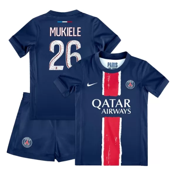 Maillot Paris Saint-Germain Nordi Mukiele 26 Enfant Domicile 2024-25