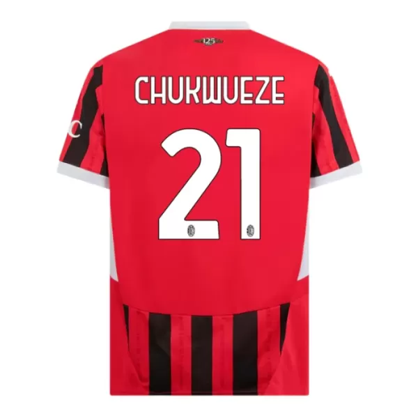 Maillot AC Milan Chukwueze 21 Enfant Domicile 2024-25