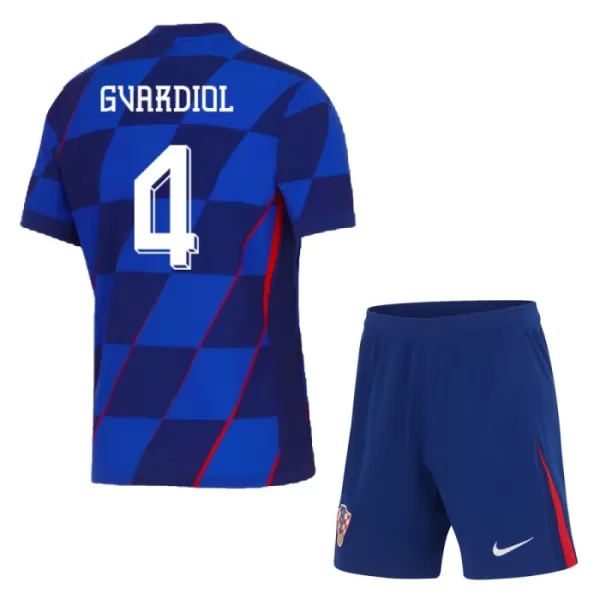 Maillot Croatie Gvardiol 4 Enfant Extérieur Euro 2024