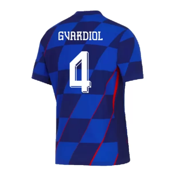 Maillot Croatie Gvardiol 4 Enfant Extérieur Euro 2024