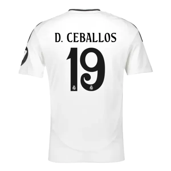 Maillot Real Madrid D. Ceballos 19 Homme Domicile 2024-25