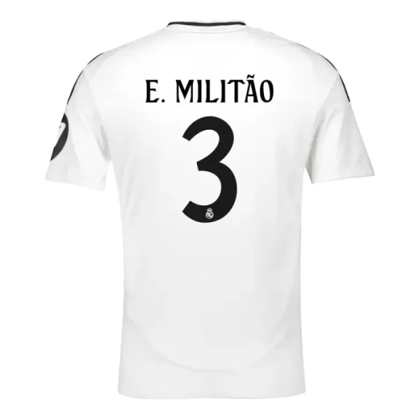 Maillot Real Madrid E. Militao 3 Homme Domicile 2024-25